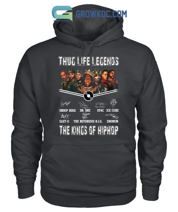 Thug Life Legends The Kings Of Hiphop Snoop Dogg Eminem Dr.Dre 2Pac T-Shirt