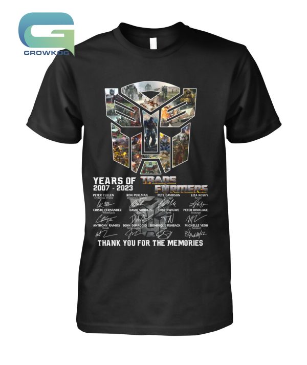 Transformers 16 Years Of 2007-2023 T-Shirt
