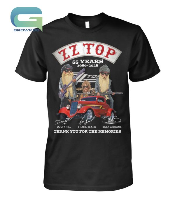 ZZ Top 55 Years 1969-2024 T-Shirt