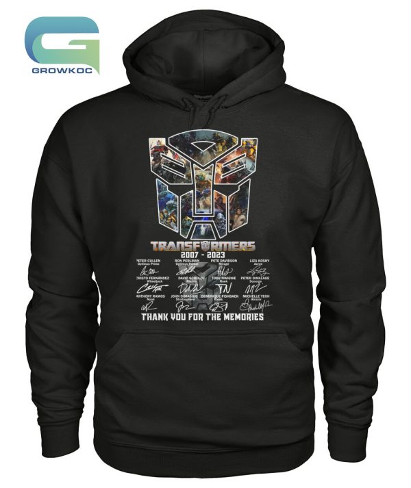 Transformers 2007-2023  Thank You For The Memories T-Shirt