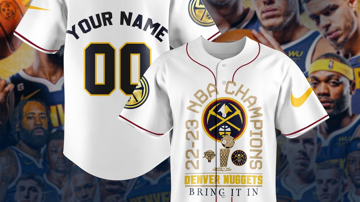 Custom Name Number Color Denver Nuggets NBA 2023 Baseball Jersey - Owl  Fashion Shop