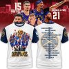 2023 NBA Champions Final Denver Nuggets Team Porter Jokic Navy Design Hoodie T Shirt