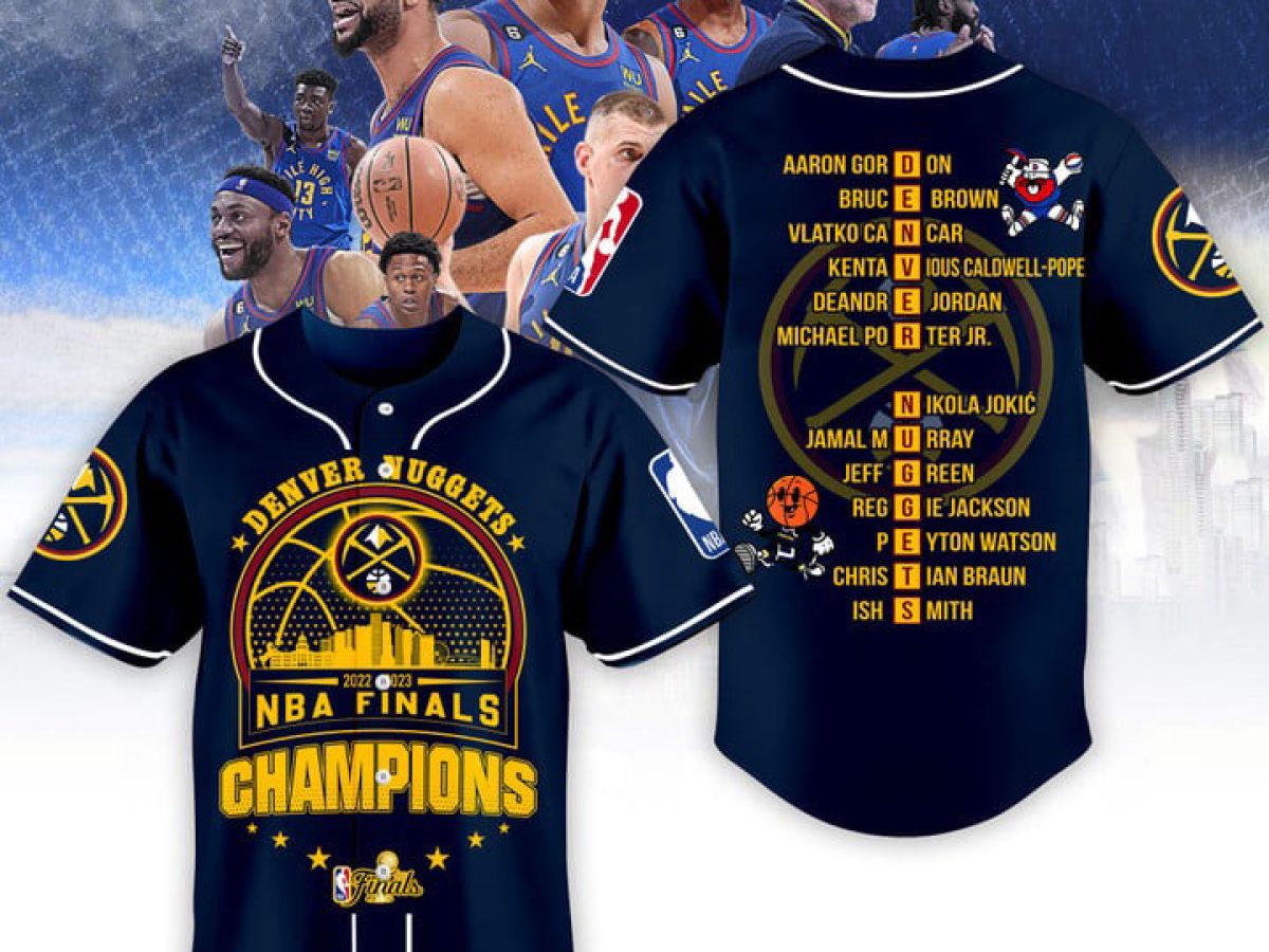 Denver Nuggets Love Team 2023 National Basketball Association Champions Blue  Design Baseball Jersey - Growkoc