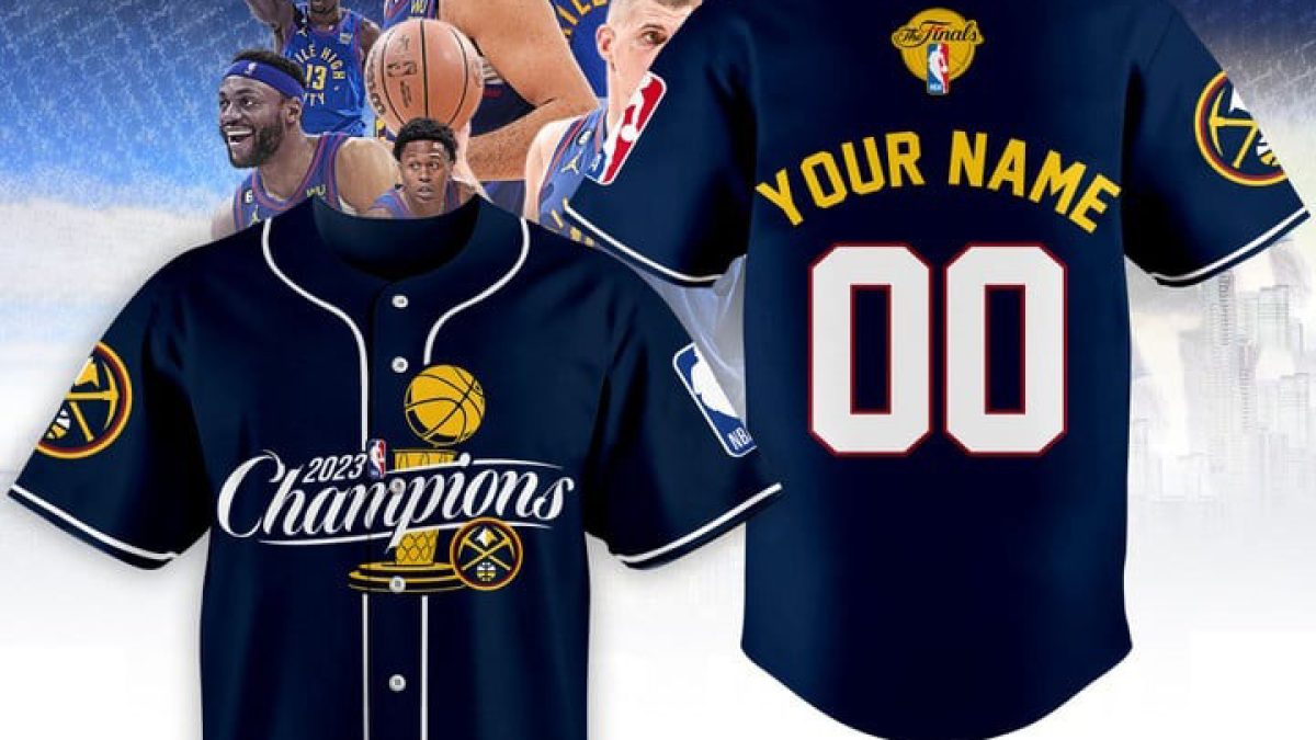 2023 NBA Finals Champions White Design Baseball Jersey - T-shirts Low Price