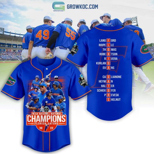 2023 NCAA Baseball National Champions Florida Gators Baseball Jersey