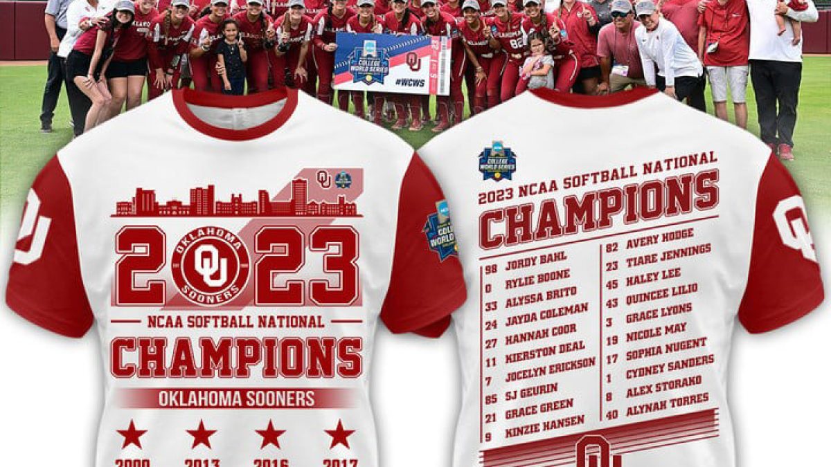 Oklahoma Sooners Ncaa Softball National Champions 2023 Boomer