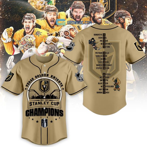 2023 NHL Stanley Cup Champions Vegas Golden Knights Baseball Jersey