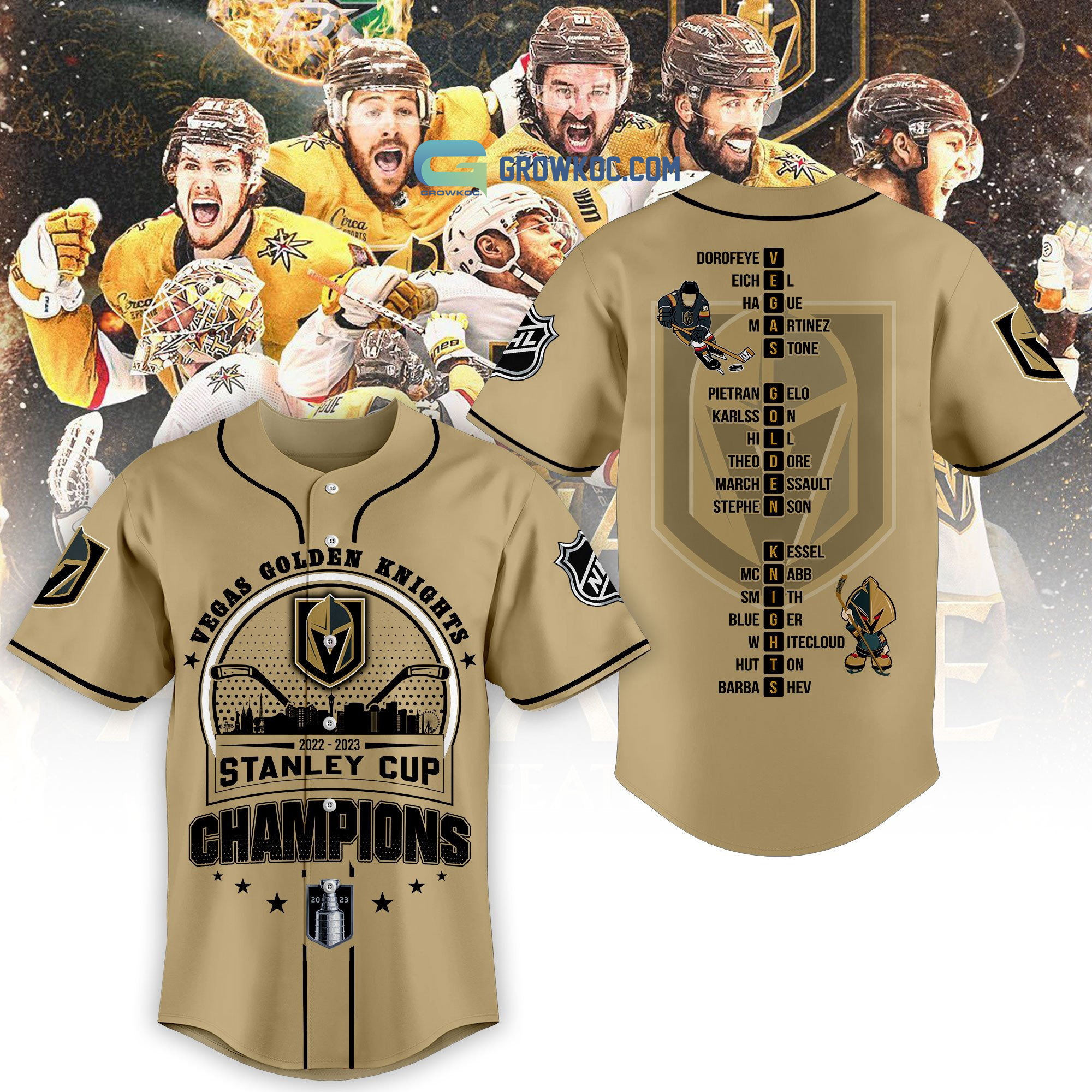 Men's Vegas Golden Knights 2023 Stanley Champions Jersey – All Sti - Vgear