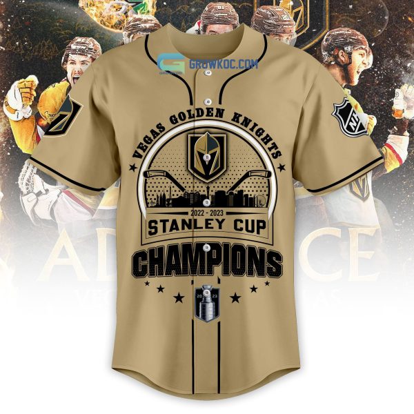 2023 NHL Stanley Cup Champions Vegas Golden Knights Baseball Jersey