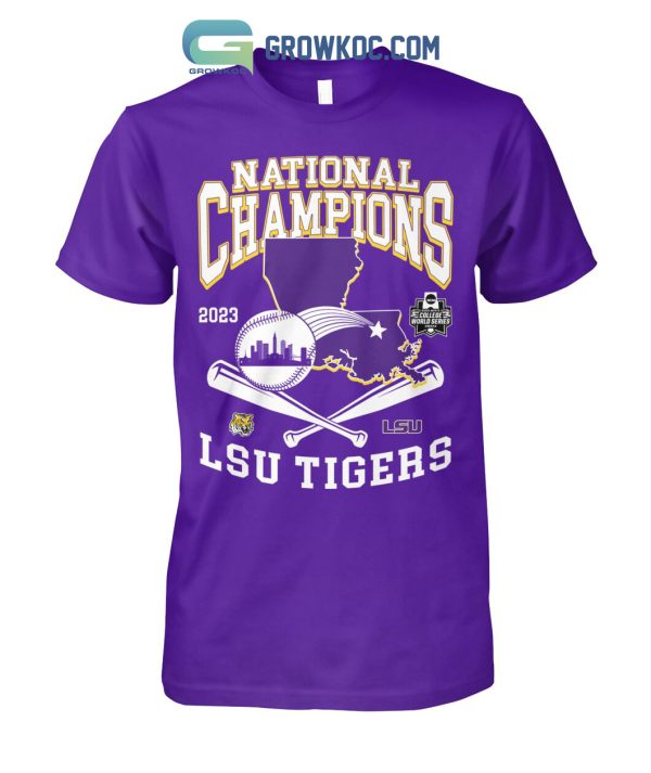 2023 National Champions College World Series LSU Tigers T Shirt
