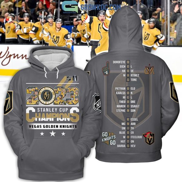 2023 Stanley Cup Champions Vegas Golden Knights NHL Grey Design Hoodie T Shirt