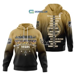 2023 Stanley Cup Champions Vegas Golden Knights NHL Team Black Gold Design Hoodie T Shirt
