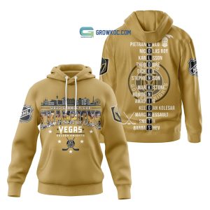 2023 Stanley Cup Champions Vegas Golden Knights NHL Team Gold Design Hoodie T Shirt