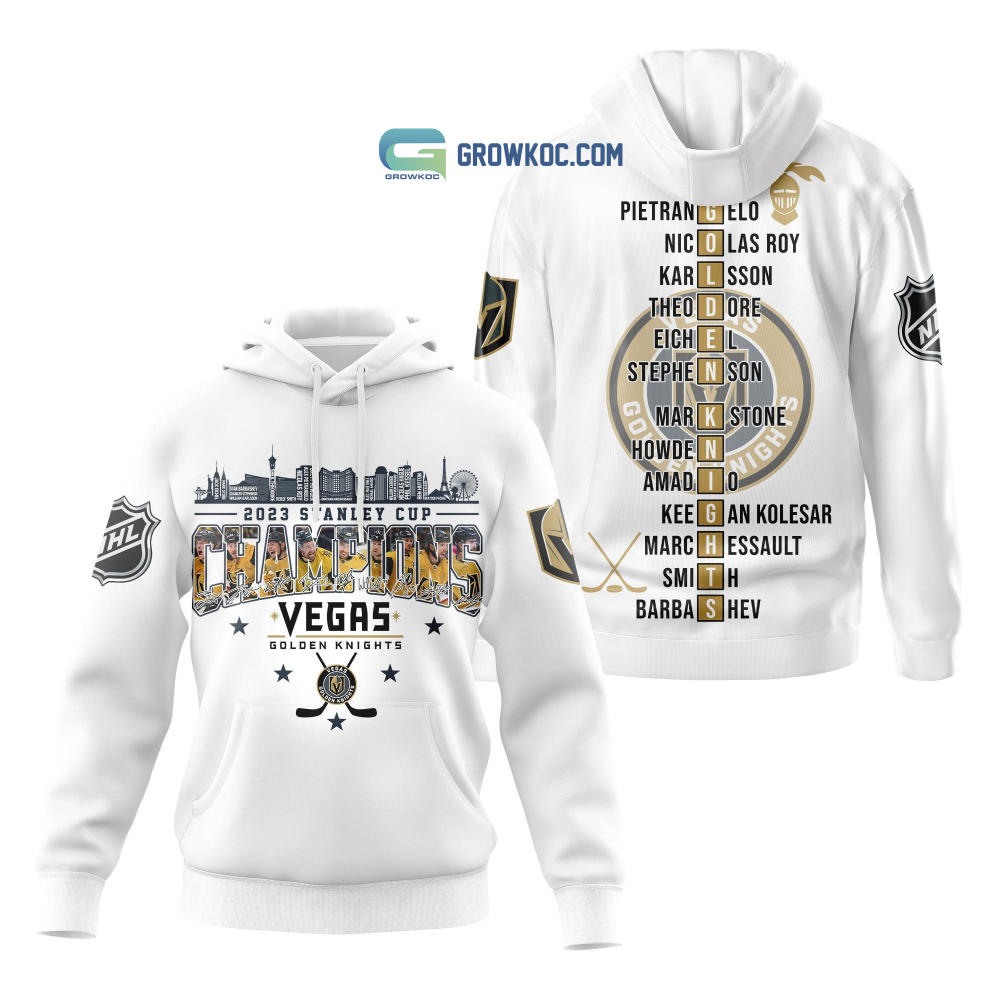 NHL Vegas Golden Knights Hoodie T-Shirt - Growkoc