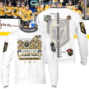 2023 Stanley Cup Champions Vegas Golden Knights NHL White Design Hoodie T Shirt