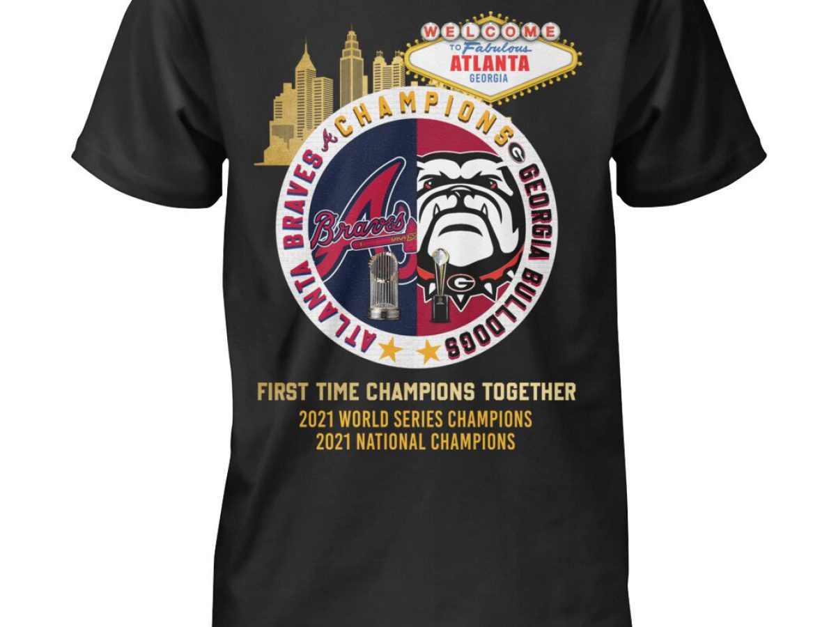 2021 Champions UGA Bulldogs Braves Shirt Celebration NCAA National  Championship - Trends Bedding