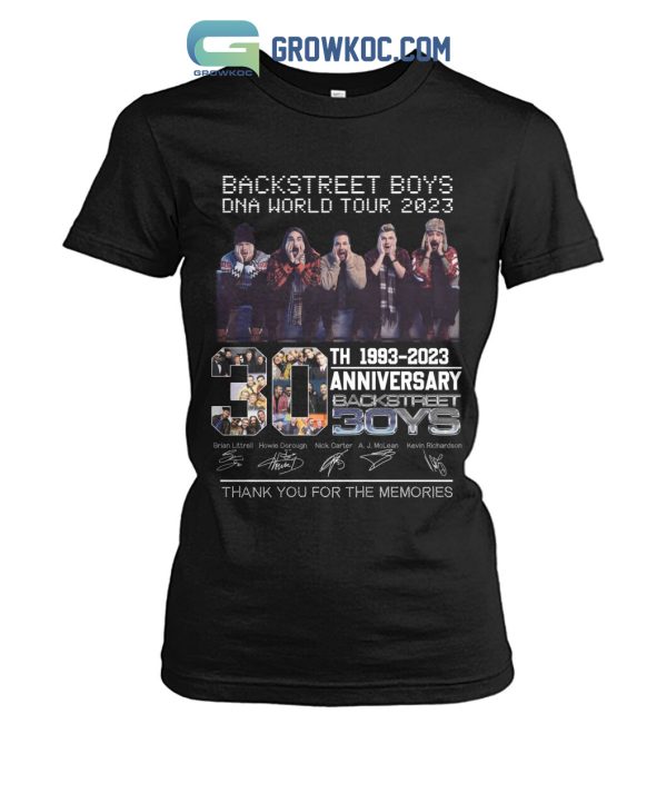 Backstreetboys DNA World Tour 2023 30 Years Memories T Shirt