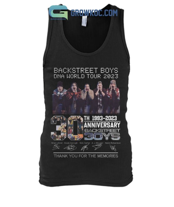 Backstreetboys DNA World Tour 2023 30 Years Memories T Shirt