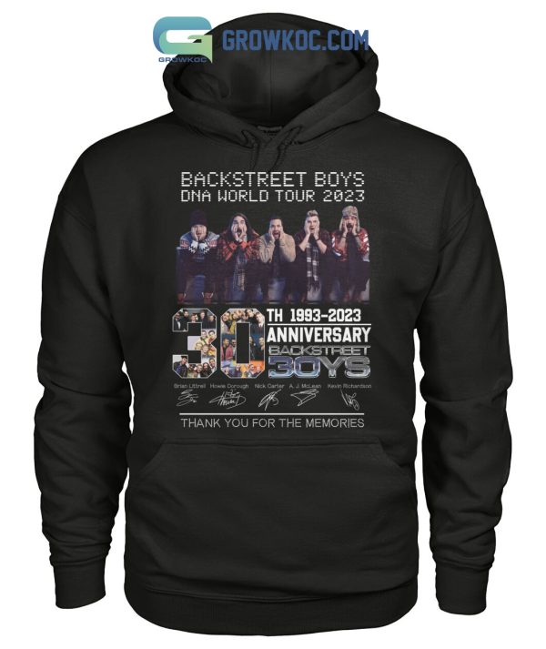 Backstreetboys DNA World Tour 2023 30 Years Memories T Shirt