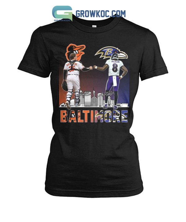 Baltimore Ravens Orioles Jackson Adley Rutschman T Shirt