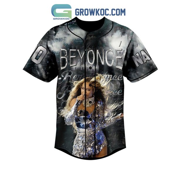Beyonce Enaissance World Tour Personalized Baseball Jersey