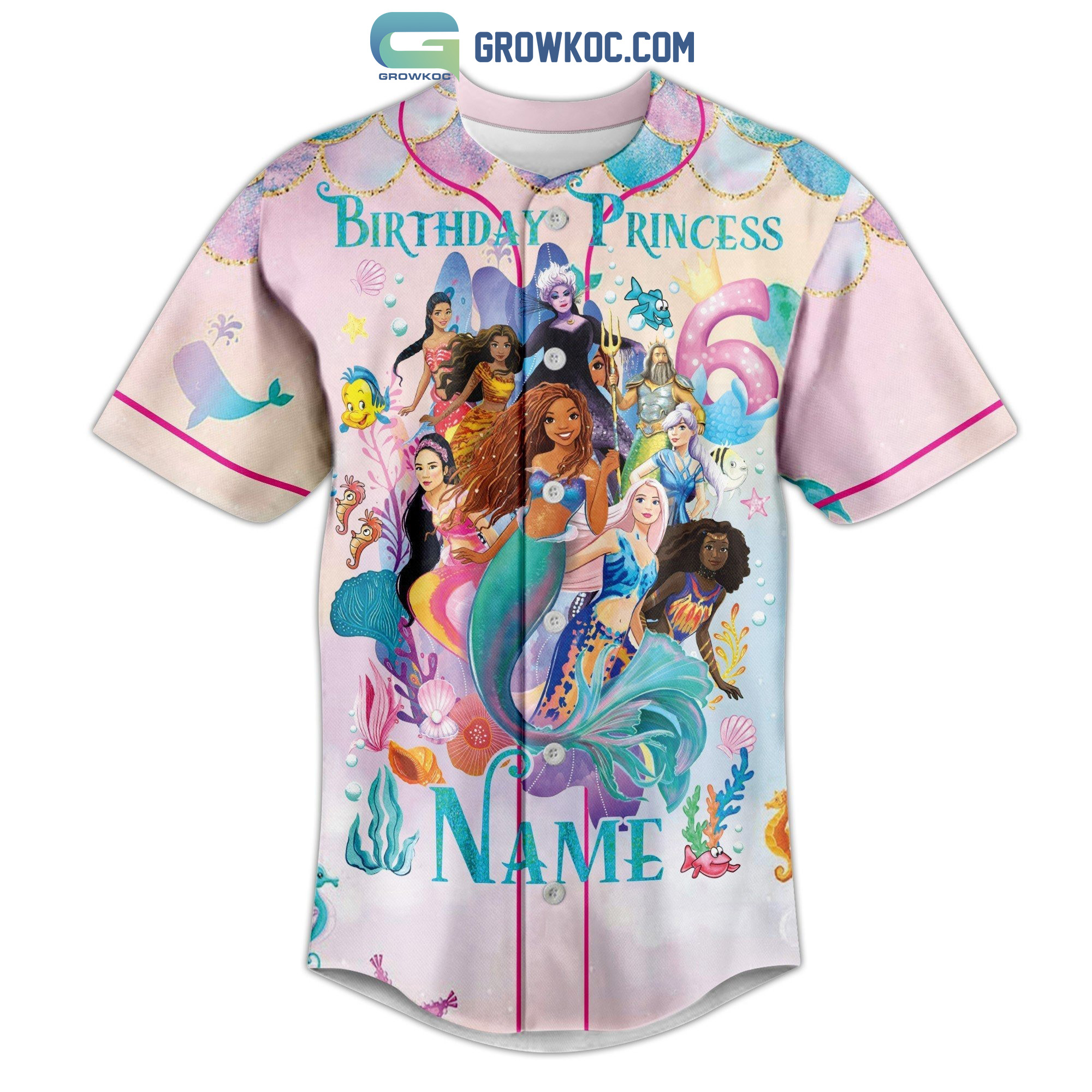 Birthday Princess Personalized Baseball Jersey
