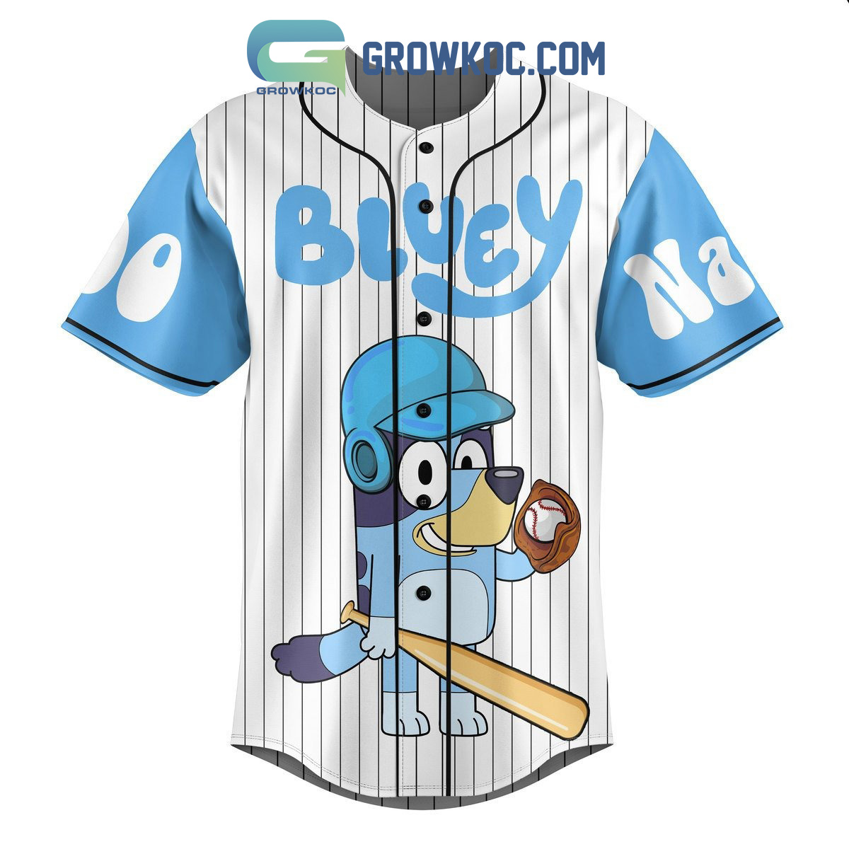 Bluey Cartoon Family Personalized Baseball Jersey