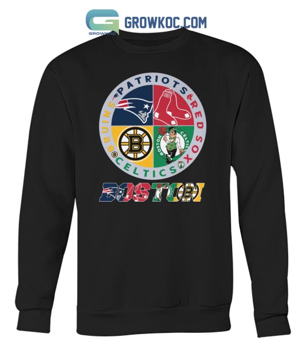 Boston Red Sox Celtics Bruins And New England Patriots T Shirt