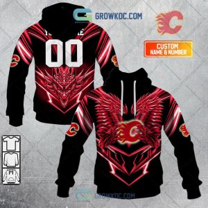 Calgary Flames NHL Personalized Dragon Hoodie T Shirt