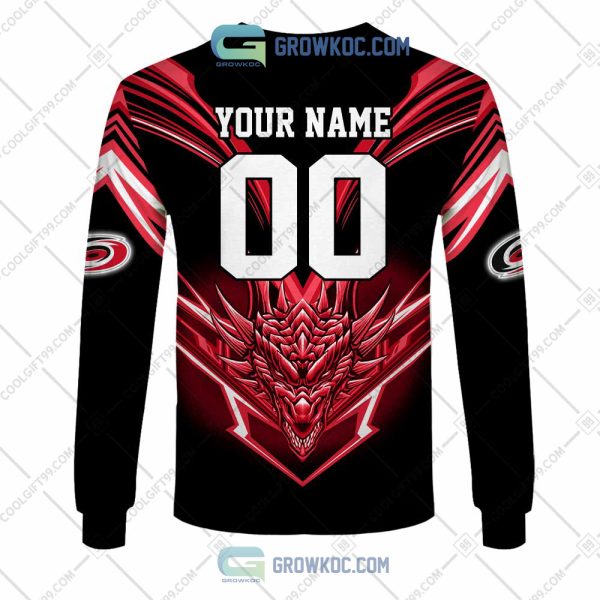 Carolina Hurricanes NHL Personalized Dragon Hoodie T Shirt