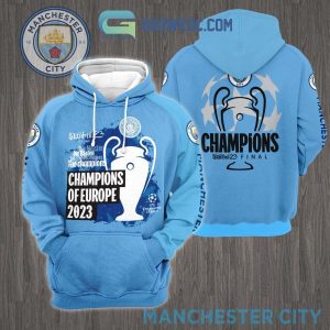 Champions Of Europe 2023 Manchester City Istanbul Final Hoodie T Shirt