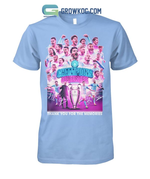 Champions Of Europe 2023 The Citizens T Shirt