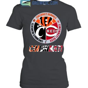 Cincinnati Circle Logo Sport Teams Bengals Reds Unisex Tshirt