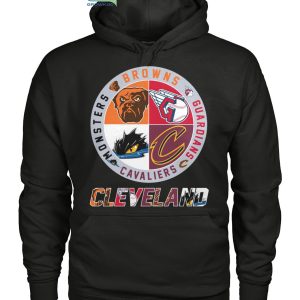 Cleveland Browns Guardians Cavaliers Monsters City Champions T Shirt