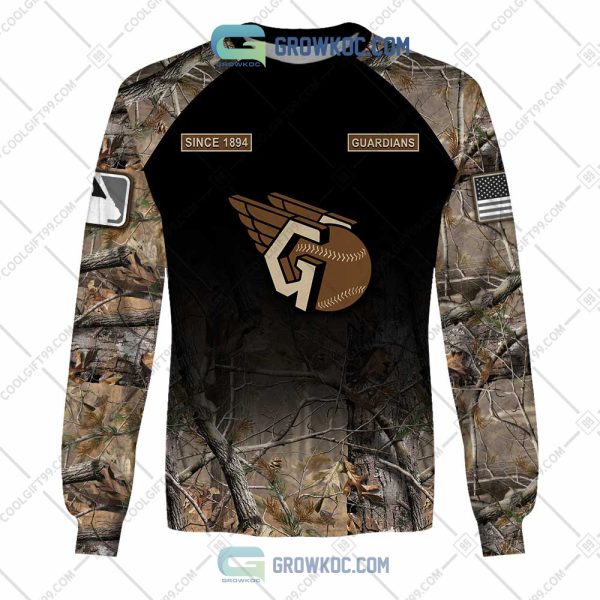 Cleveland Guardians MLB Personalized Hunting Camouflage Hoodie T Shirt