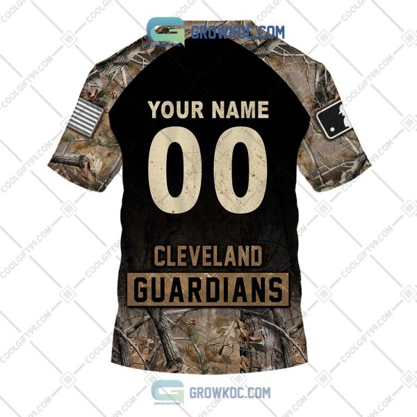 Cleveland Guardians MLB Personalized Hunting Camouflage Hoodie T Shirt