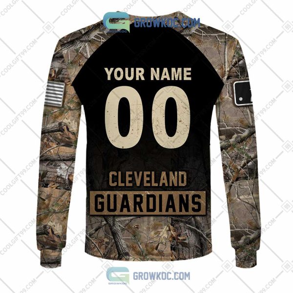 Cleveland Guardians MLB Personalized Hunting Camouflage Hoodie T Shirt