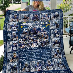 Dallas Cowboys NFL America's Team Fleece Blanket Quilt