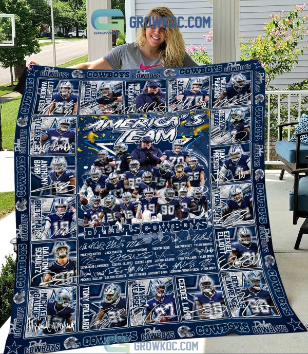 Dallas Cowboys NFL America’s Team Fleece Blanket Quilt