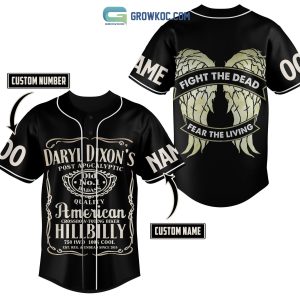 Daryl Dixon’s Post Apocalyptic Fight The Dead Fear The Living Personalized Baseball Jersey