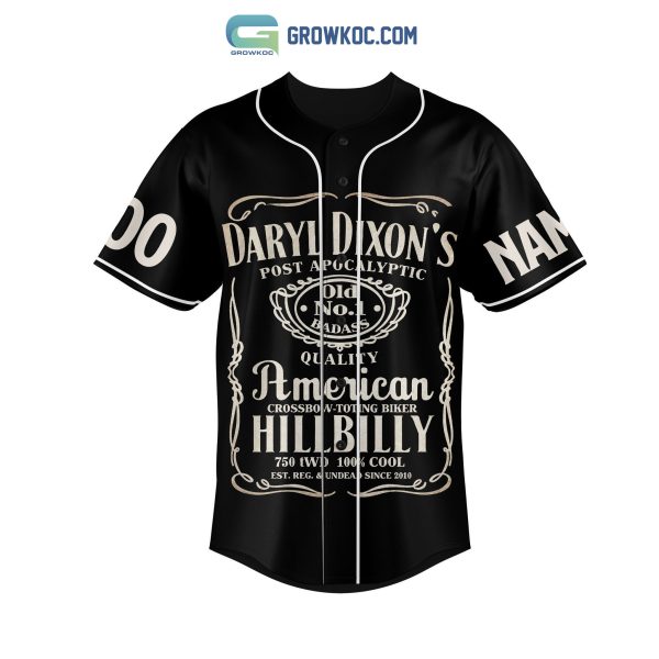 Daryl Dixon’s Post Apocalyptic Fight The Dead Fear The Living Personalized Baseball Jersey