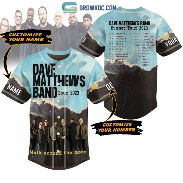 Dave Matthews Band Summer Tour 2023 Personalized Baseball Jersey