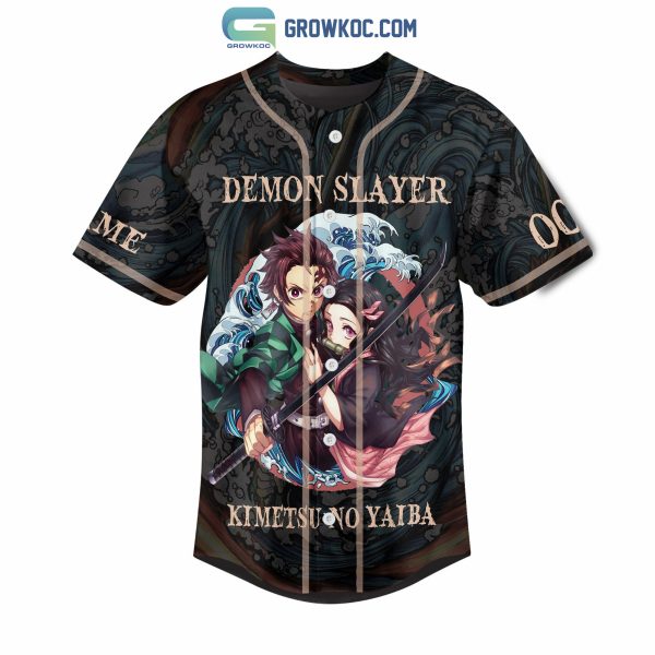Demon Slayer Kimetsu No Yaiba Personalized Baseball Jersey