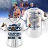 Denver Nuggets 2023 NBA Finals Champions Midnight Blue Design Baseball Jersey