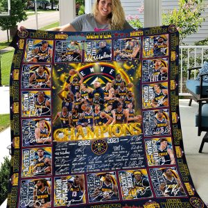 Denver Nuggets NBA Final Champions The First Time Fleece Blanket Quilt