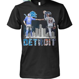 Detroit Lions Goff And Tigers Cabrera T Shirt