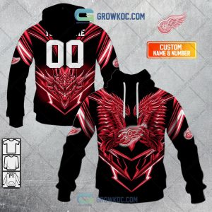 Detroit Red Wings NHL Personalized Dragon Hoodie T Shirt