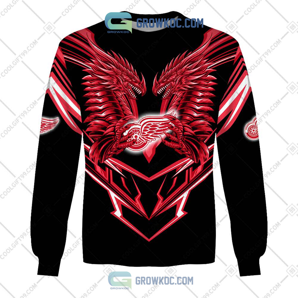 Detroit Red Wings NHL Personalized Dragon Hoodie T Shirt