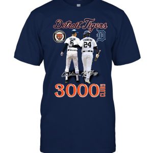 Detroit Tigers 3000 Hits Club Kaline And Cabrera T Shirt