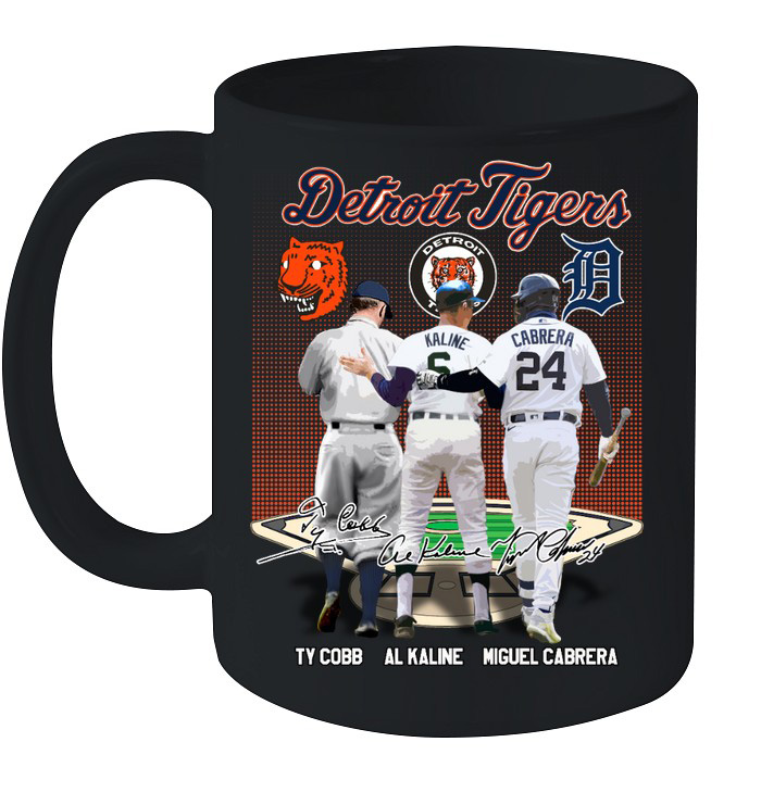 Detroit Tigers Legends Ty Cobb Al Kaline Cabrera T Shirt